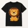 Unisex T-Shirt with Smiling Lion Design - Comfortable and Stylish