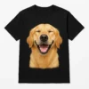 Unisex T-Shirt with Smiling Dog Design - Fun and Casual Style