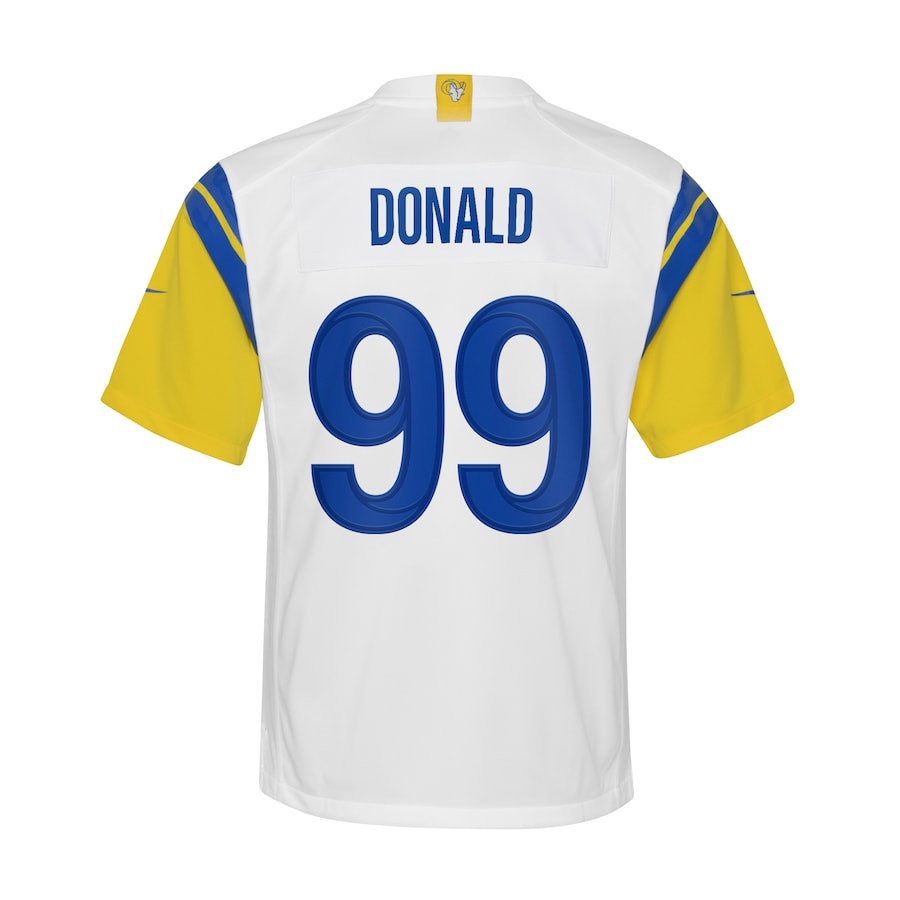 Aaron Donald 99 Los Angeles Rams YOUTH Game Jersey - White JS2129 Saliibo - Image 3