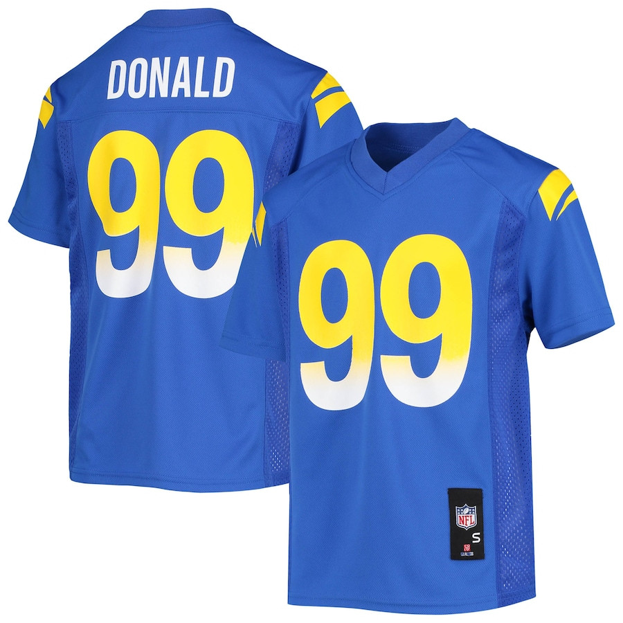 Aaron Donald 99 Los Angeles Rams YOUTH Jersey - Royal JS9434 Saliibo