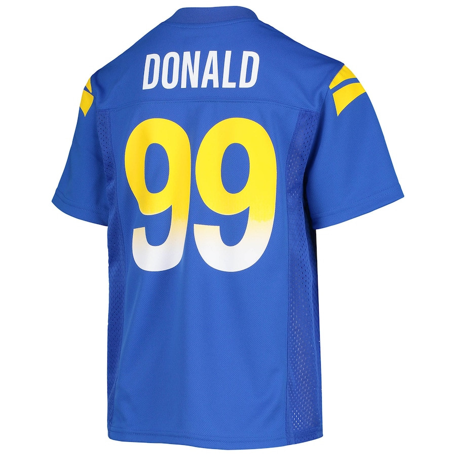 Aaron Donald 99 Los Angeles Rams YOUTH Jersey - Royal JS9434 Saliibo - Image 3