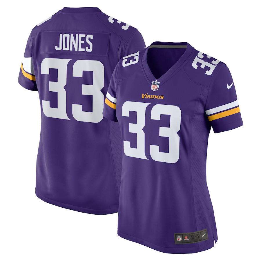 Aaron Jones 33 Minnesota Vikings Women's Game Jersey - Purple JS4910 Saliibo