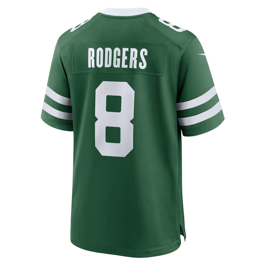 Aaron Rodgers 8 New York Jets Game Men Jersey - Legacy Green JS6742 Saliibo - Image 3