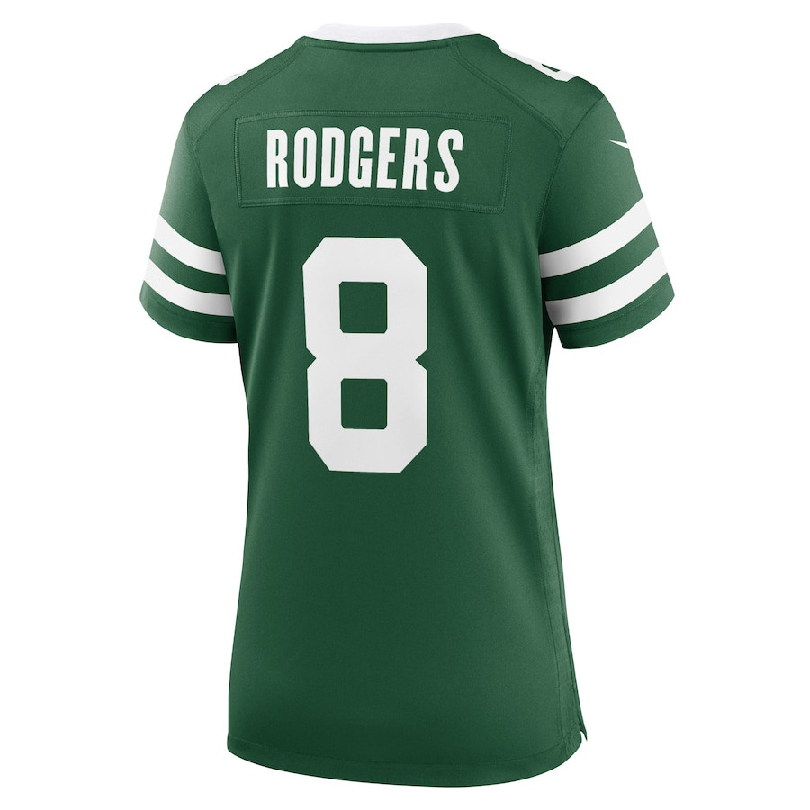 Aaron Rodgers 8 New York Jets Game Women Jersey - Legacy Green JS1131 Saliibo - Image 3