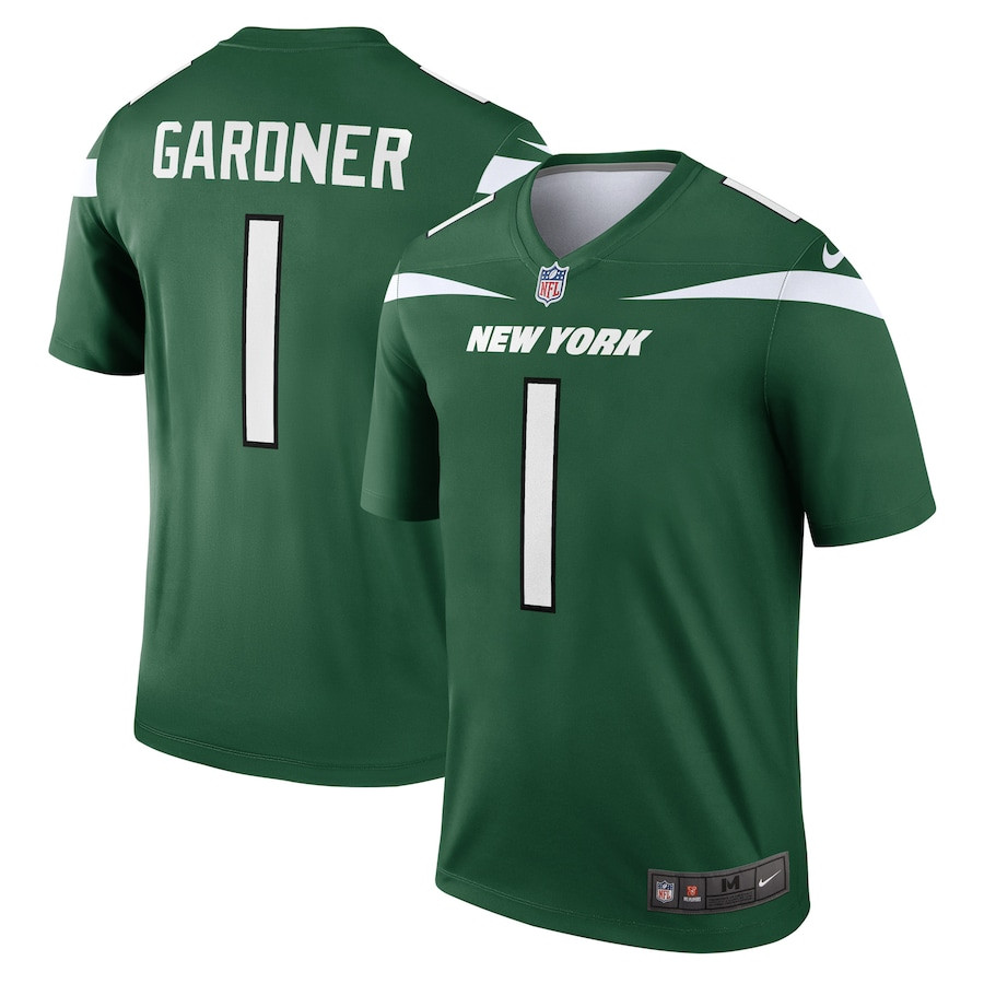 Ahmad Gardner 1 New York Jets Men Legend Jersey - Green JS9629 Saliibo