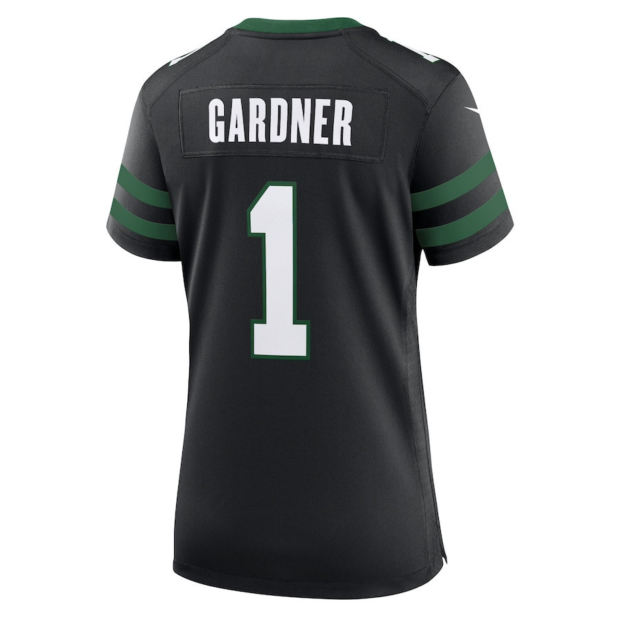 Ahmad Sauce Gardner 1 New York Jets Alternate Game Jersey - Women, Black JS6565 Saliibo - Image 3