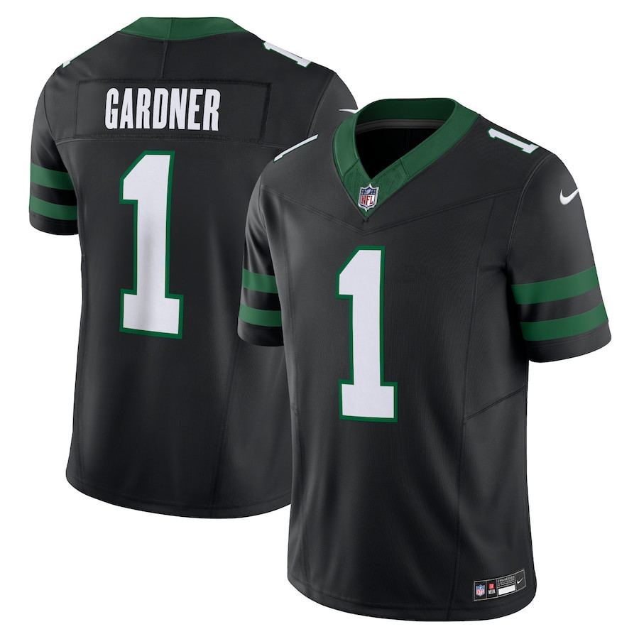 Ahmad Sauce Gardner 1 New York Jets Alternate Vapor F.U.S.E. Limited Jersey - Men, Legacy Black JS6247 Saliibo