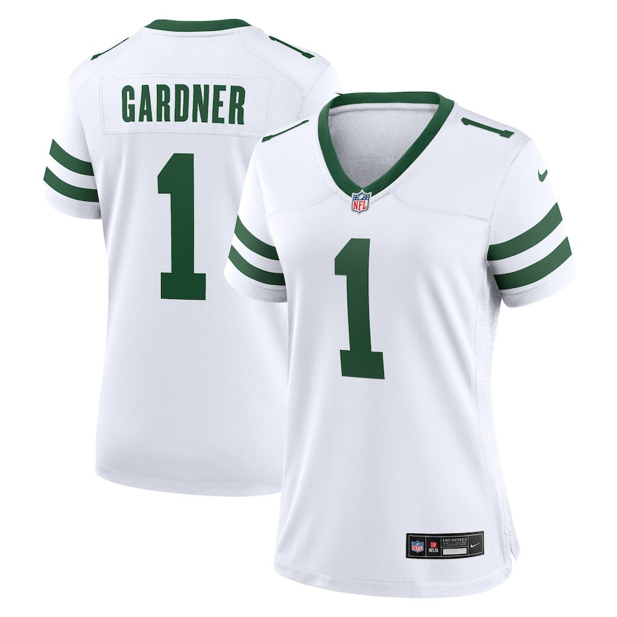 Ahmad Sauce Gardner 1 New York Jets Game Jersey - Women, White JS6240 Saliibo