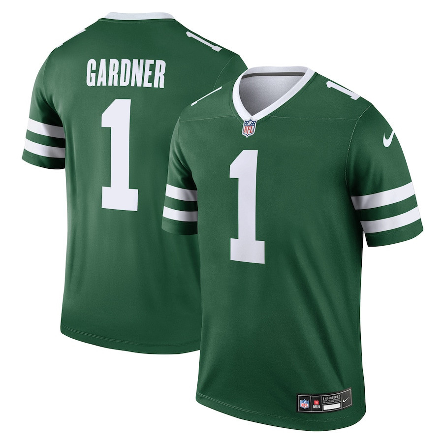 Ahmad Sauce Gardner 1 New York Jets Legend Jersey - Men, Legacy Green JS4257 Saliibo