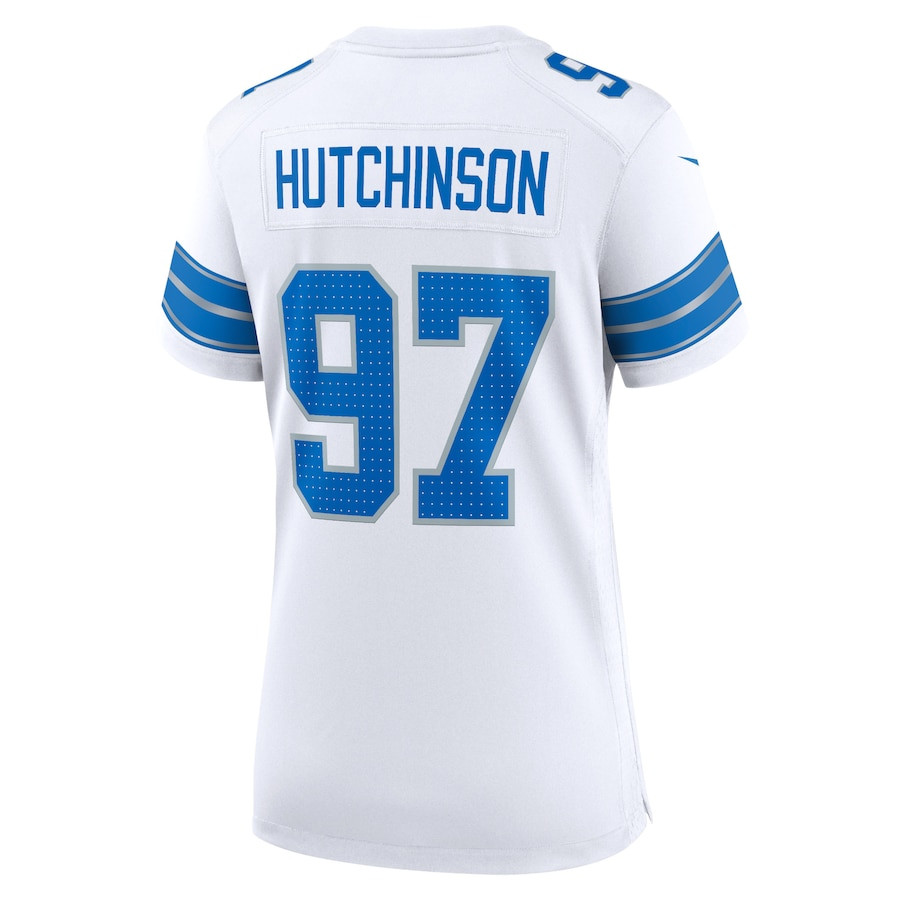 Aidan Hutchinson 97 Detroit Lions Women's White Game Jersey - White JS7656 Saliibo - Image 3