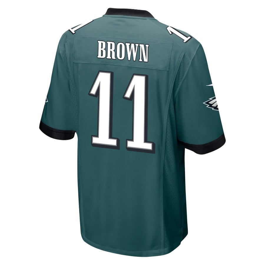A.J. Brown 11 Philadelphia Eagles 'A.J.'s TD Tango' Game Men Jersey - Midnight Green JS9035 Saliibo - Image 3