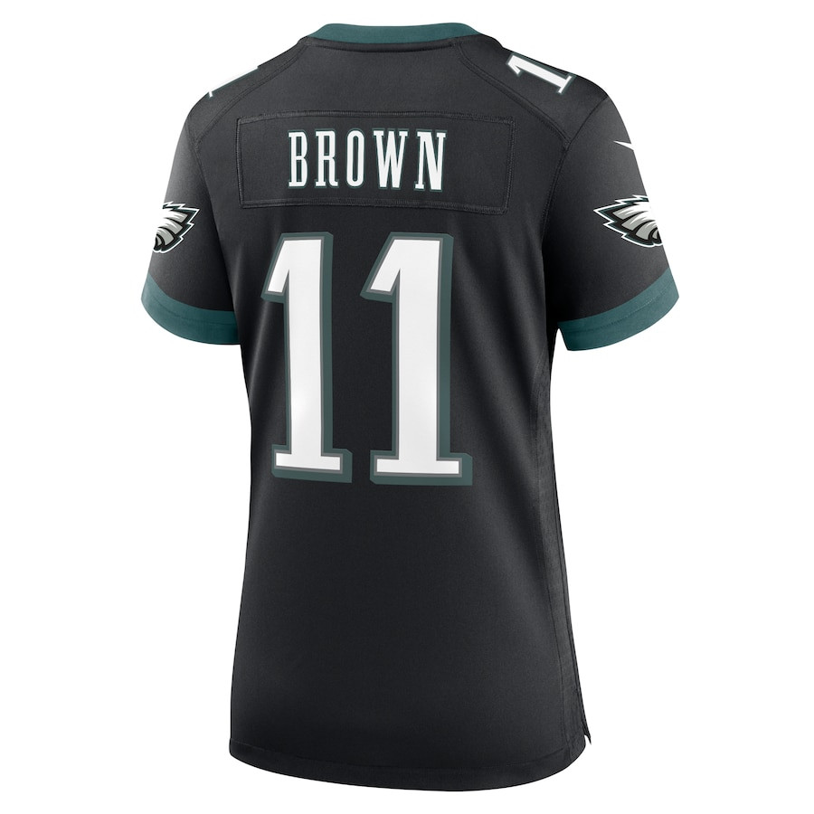 A.J. Brown 11 Philadelphia Eagles Alternate Game Women Jersey - Black JS8026 Saliibo - Image 3