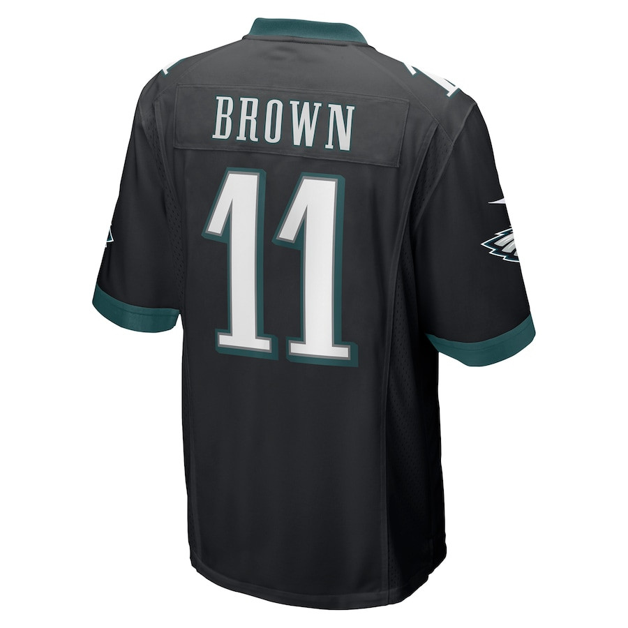 A.J. Brown 11 Philadelphia Eagles Men Game Jersey - Black JS6008 Saliibo - Image 3