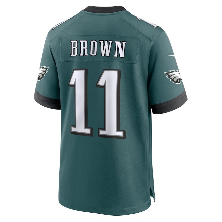 A.J. Brown #11 Philadelphia Eagles Super Bowl LIX Jersey - Men's - Midnight Green JS9100 Saliibo - Image 3
