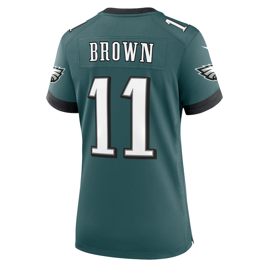 A.J. Brown #11 Philadelphia Eagles Super Bowl LIX Women's Jersey - Midnight Green JS4961 Saliibo - Image 3