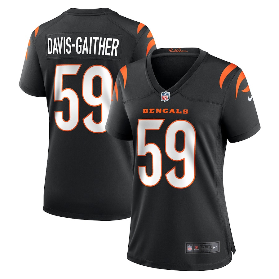 Akeem Davis-Gaither 59 Cincinnati Bengals Women Game Jersey - Black JS5431 Saliibo