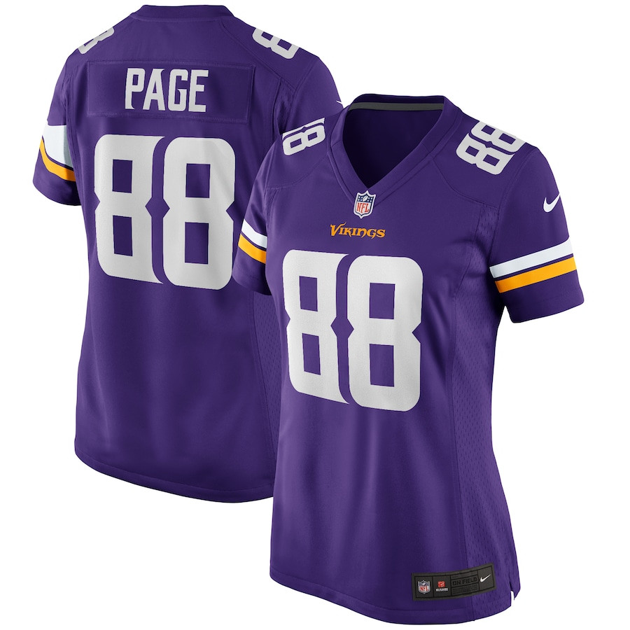 Alan Page 88 Minnesota Vikings Women Game Retired Jersey - Purple JS1915 Saliibo