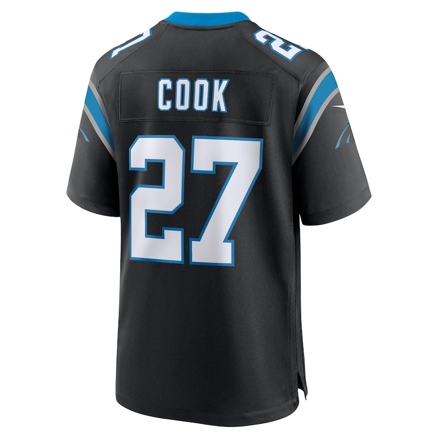Alex Cook 27 Carolina Panthers Game Men Jersey - Black JS1916 Saliibo - Image 3