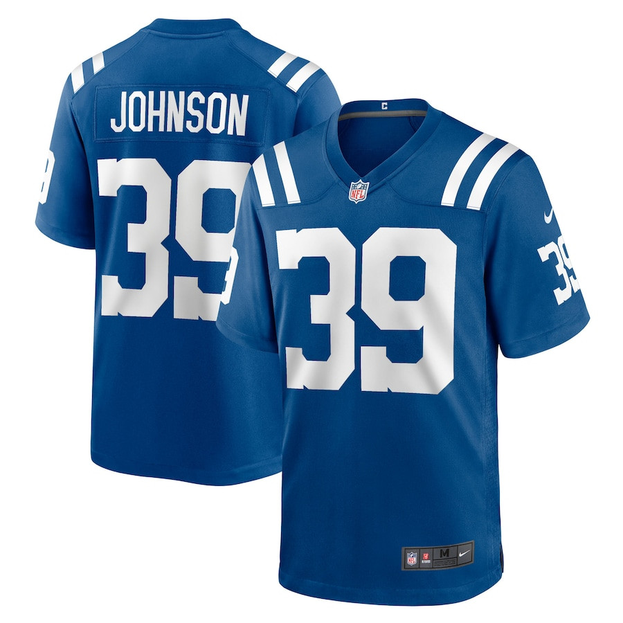 Alex Johnson 39 Indianapolis Colts Team Game Men Jersey - Royal JS1600 Saliibo