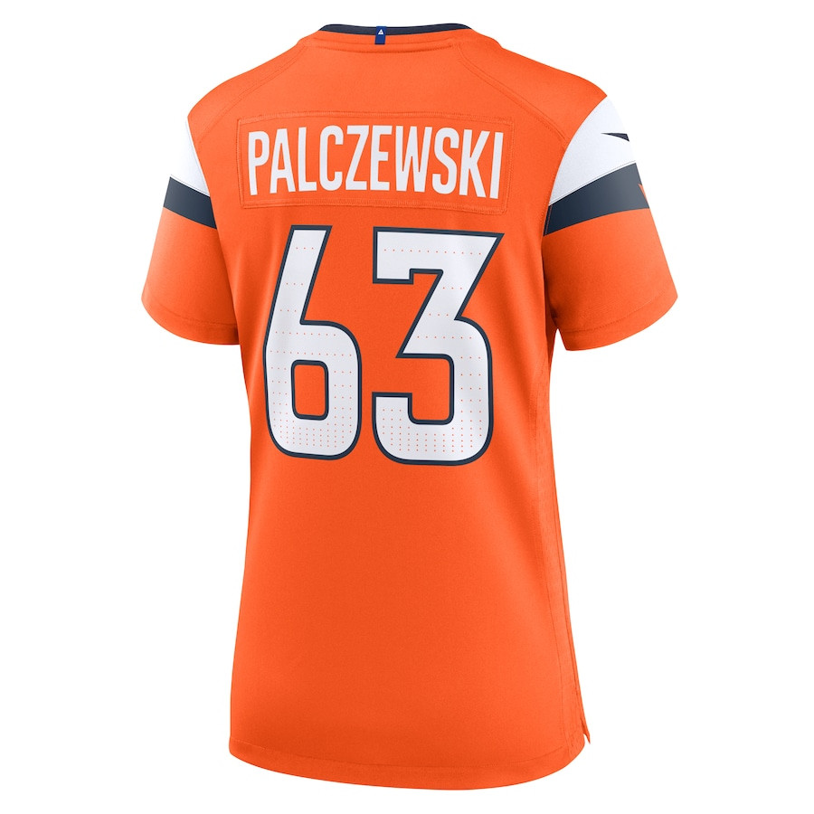 Alex Palczewski 63 Denver Broncos Women's Team Game Jersey - Orange JS2282 Saliibo - Image 3