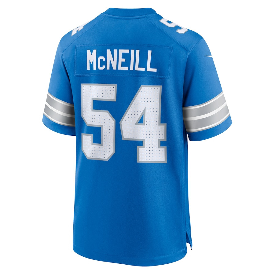 Alim McNeill 54 Detroit Lions Team Game Men Jersey - Blue JS4423 Saliibo - Image 3