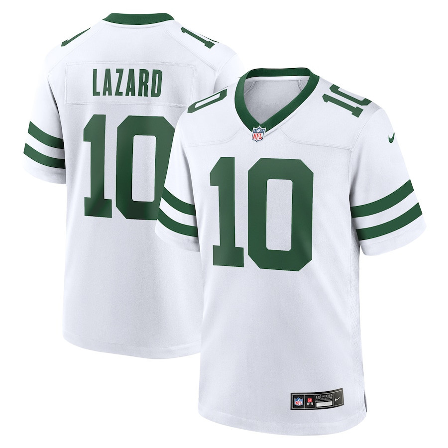 Allen Lazard 10 New York Jets Game Jersey - Men, Legacy White JS9394 Saliibo