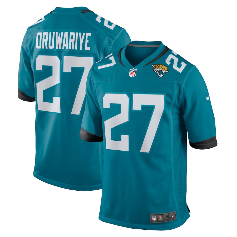 Amani Oruwariye 27 Jacksonville Jaguars Game Men Jersey - Teal JS4186 Saliibo
