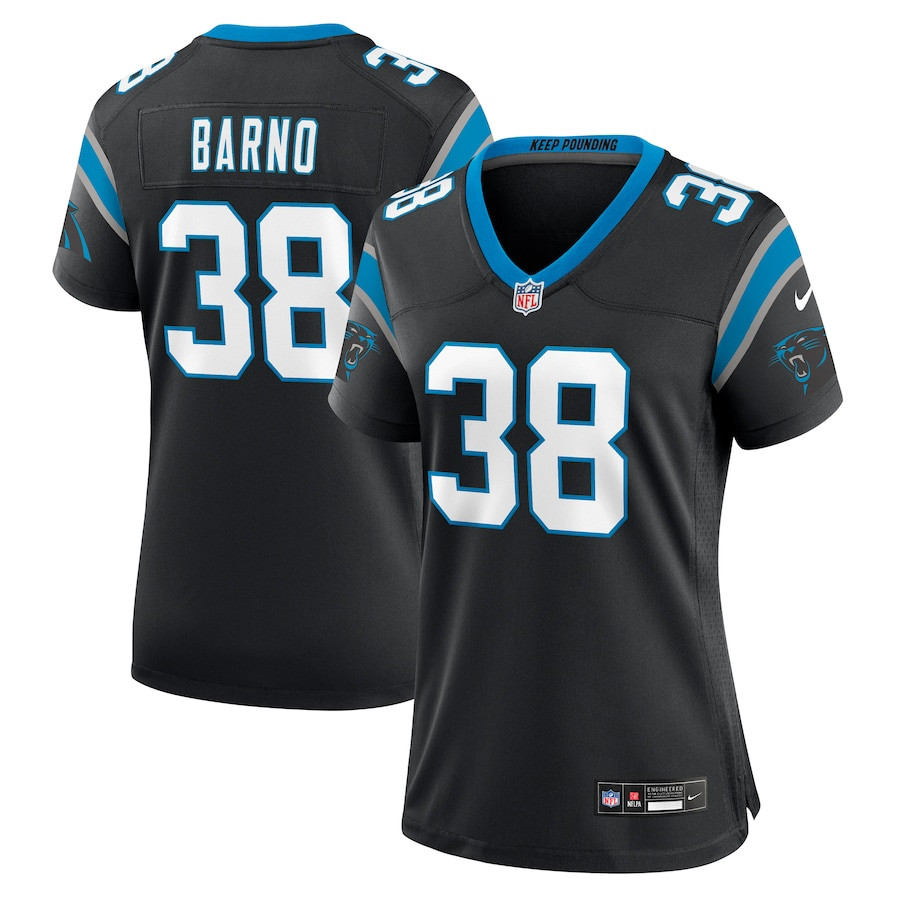 Amar? Barno 38 Carolina Panthers Women's Game Jersey - Black JS6034 Saliibo