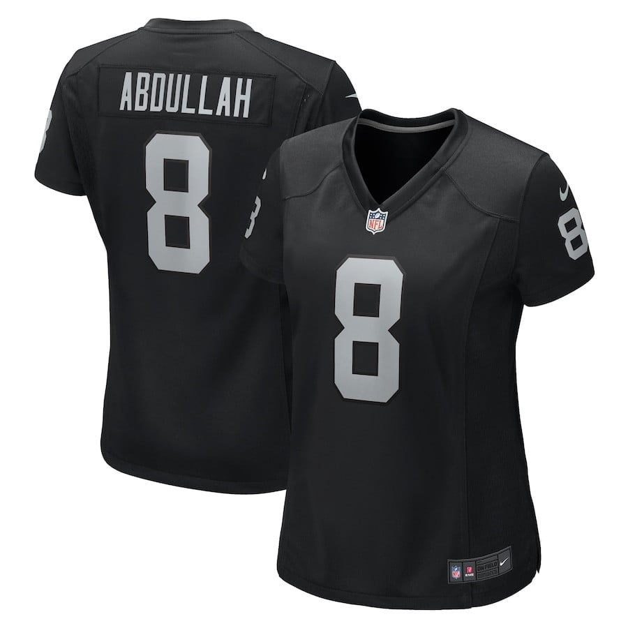 Ameer Abdullah 8 Las Vegas Raiders Women's Team Game Jersey - Black JS1203 Saliibo