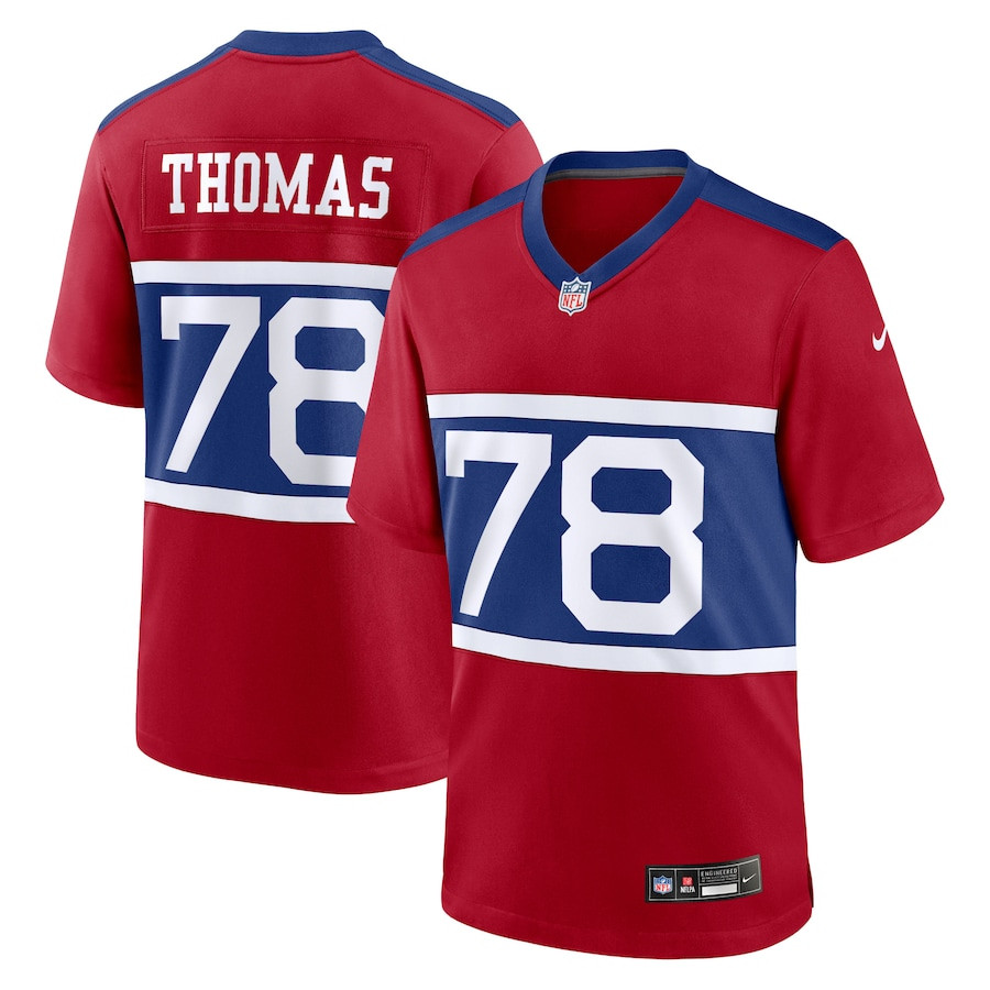 Andrew Thomas 78 New York Giants Alternate Game Men Jersey - Century Red JS4542 Saliibo