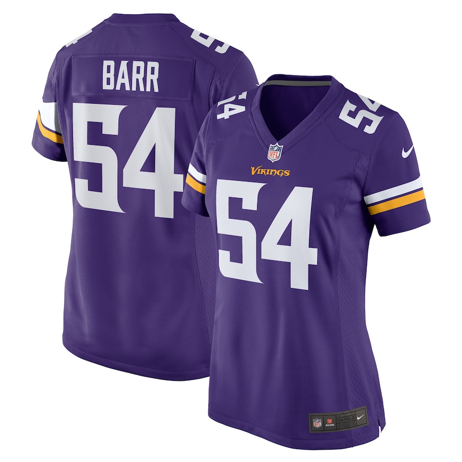 Anthony Barr 54 Minnesota Vikings Game Women Jersey - Purple JS6819 Saliibo