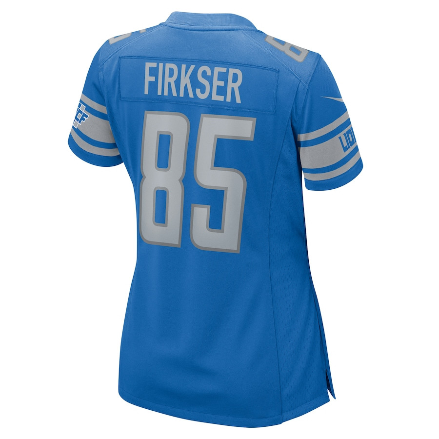 Anthony Firkser 85 Detroit Lions Game Women Jersey - Blue JS2506 Saliibo - Image 3