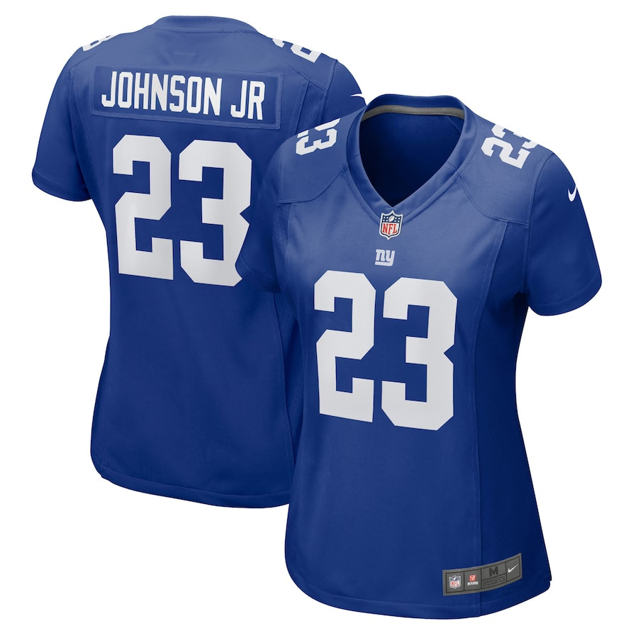 Anthony Johnson Jr. 23 New York Giants Women's Game Jersey - Royal JS4419 Saliibo