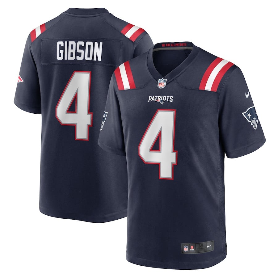 Antonio Gibson 4 New England Patriots Game Men Jersey - Navy JS9805 Saliibo