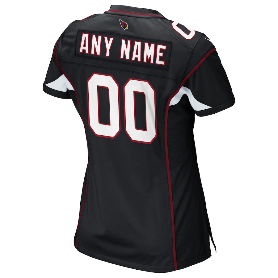 Arizona Cardinals Women Alternate Custom Game Jersey - Black JS8964 Saliibo - Image 3