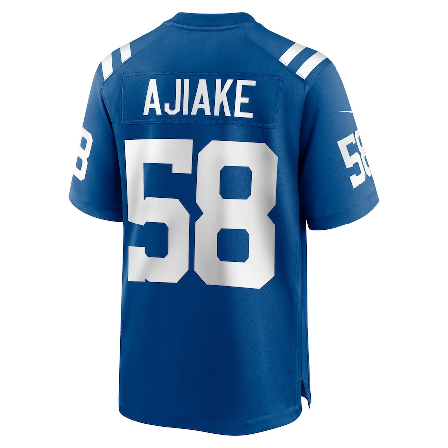 Austin Ajiake 58 Indianapolis Colts Game Men Jersey - Royal JS7128 Saliibo - Image 3