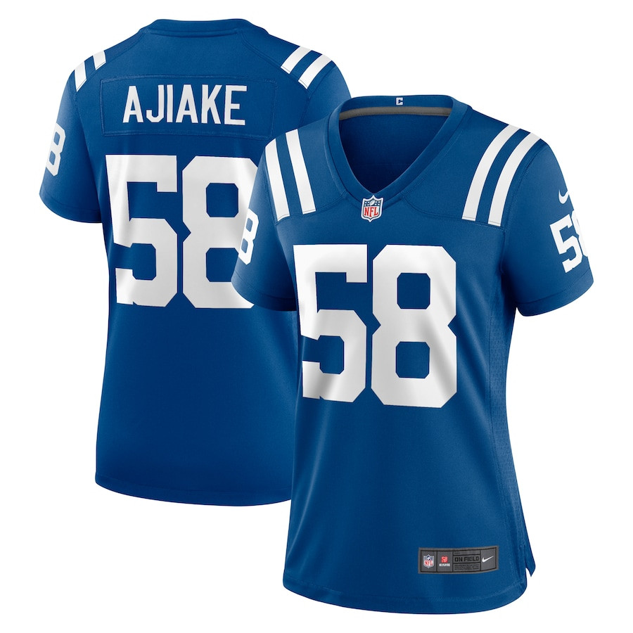 Austin Ajiake 58 Indianapolis Colts Women's Game Jersey - Royal JS6876 Saliibo