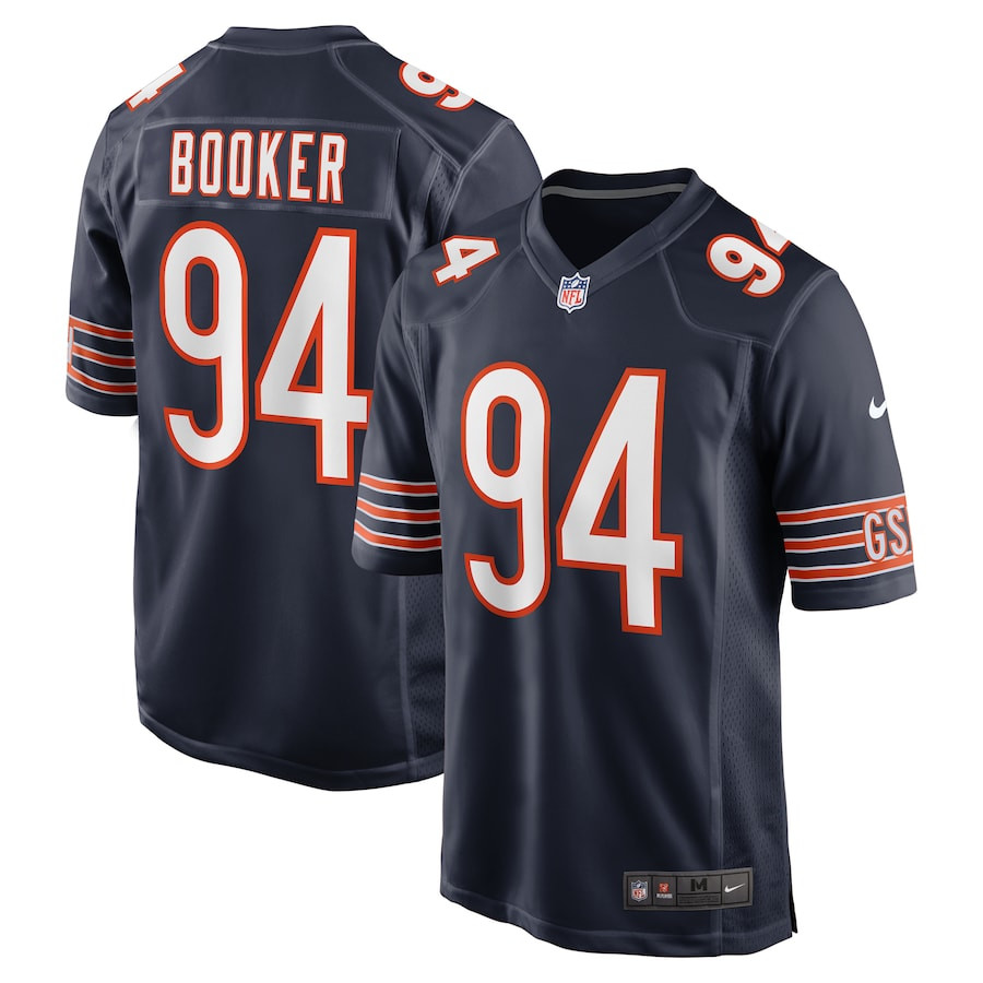 Austin Booker 94 Chicago Bears Game Men Jersey - Navy JS6773 Saliibo