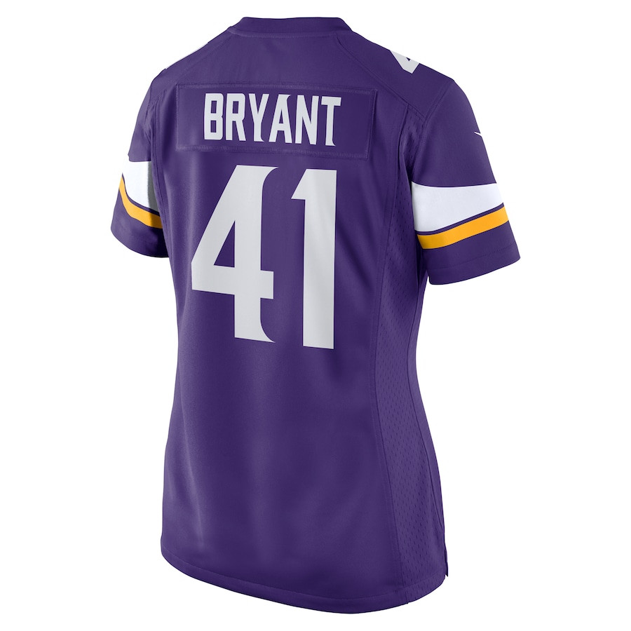 Austin Bryant 41 Minnesota Vikings Women Game Jersey - Purple JS8787 Saliibo - Image 3