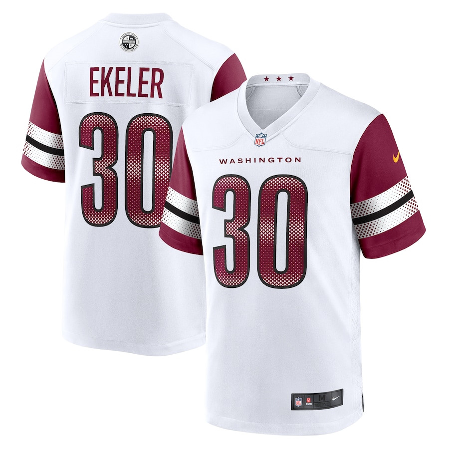 Austin Ekeler 30 Washington Commanders Game Men Jersey - White JS4437 Saliibo