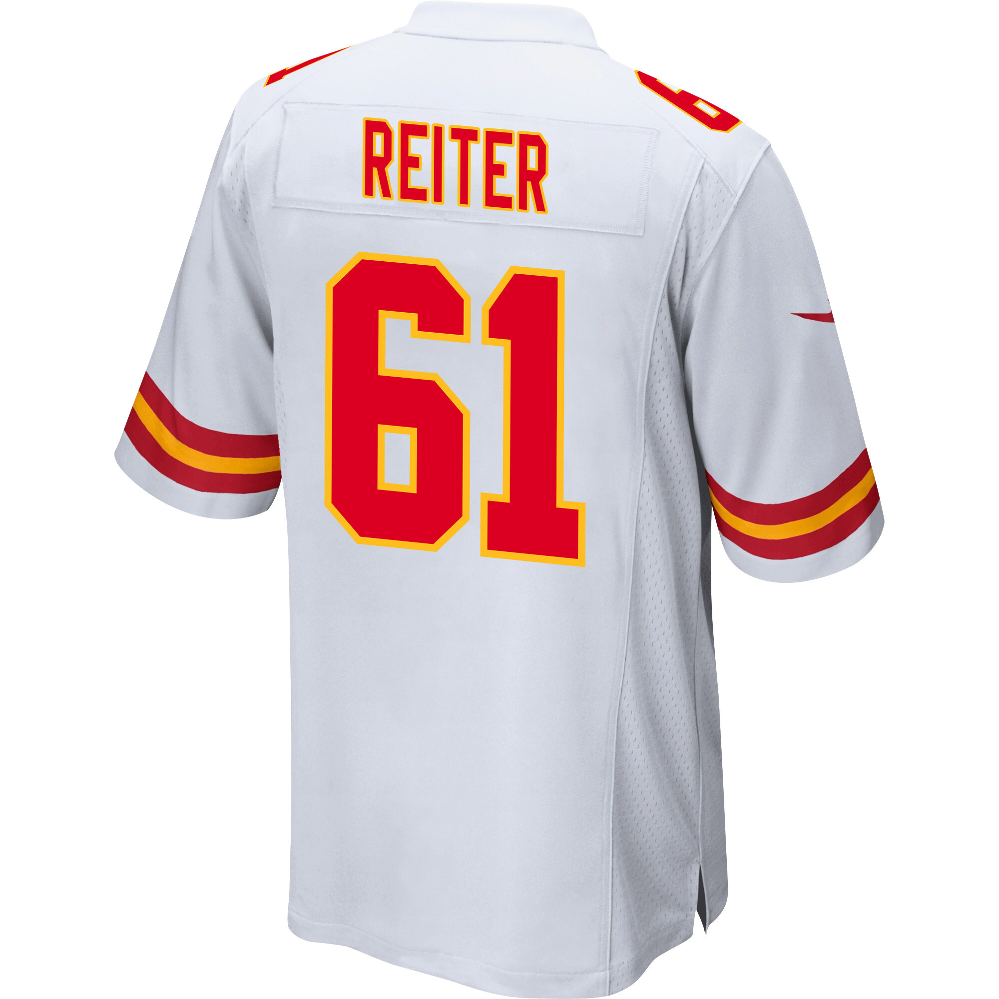 Austin Reiter 61 Kansas City Chiefs Super Bowl LVIII Patch Game Men Jersey - White JS5264 Saliibo - Image 3