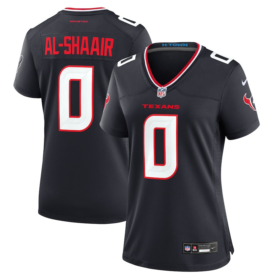 Azeez Al-Shaair 0 Houston Texans Team Game Women Jersey - Navy JS5533 Saliibo