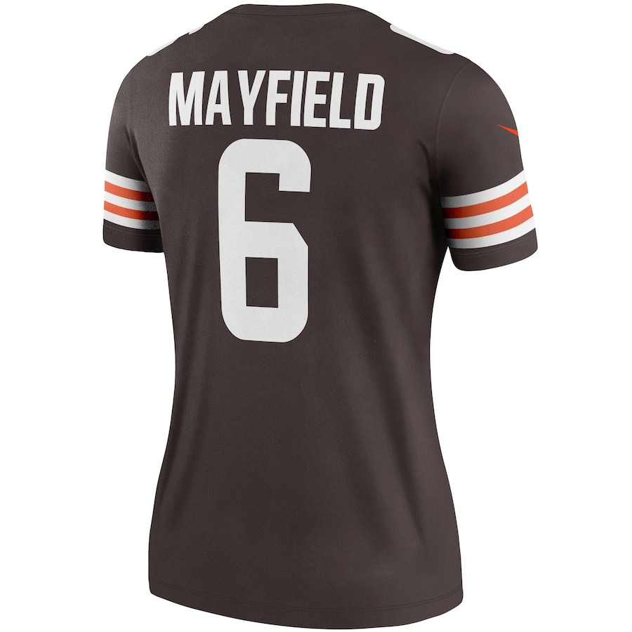 Baker Mayfield 6 Cleveland Browns Women Legend Jersey - Brown JS6897 Saliibo - Image 3