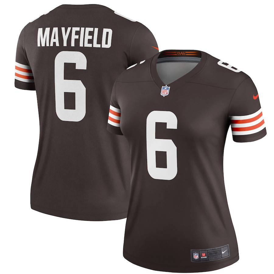 Baker Mayfield 6 Cleveland Browns Women Legend Jersey - Brown JS6897 Saliibo