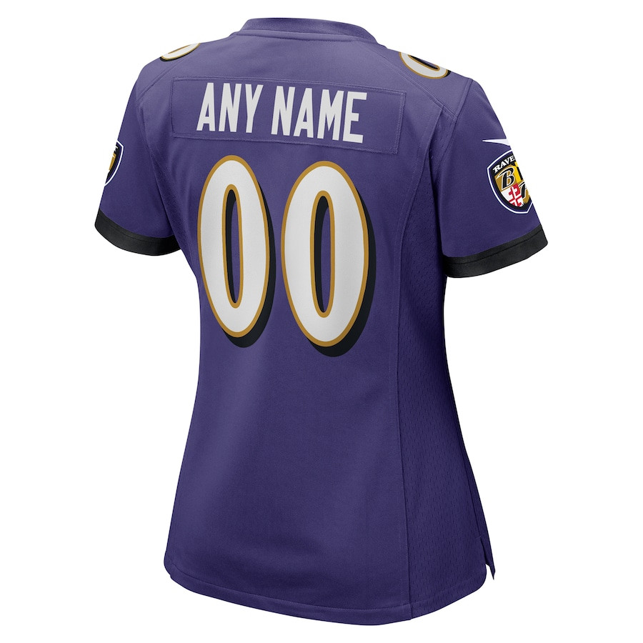 Baltimore Ravens Women Custom Game Jersey - Purple JS2403 Saliibo - Image 3