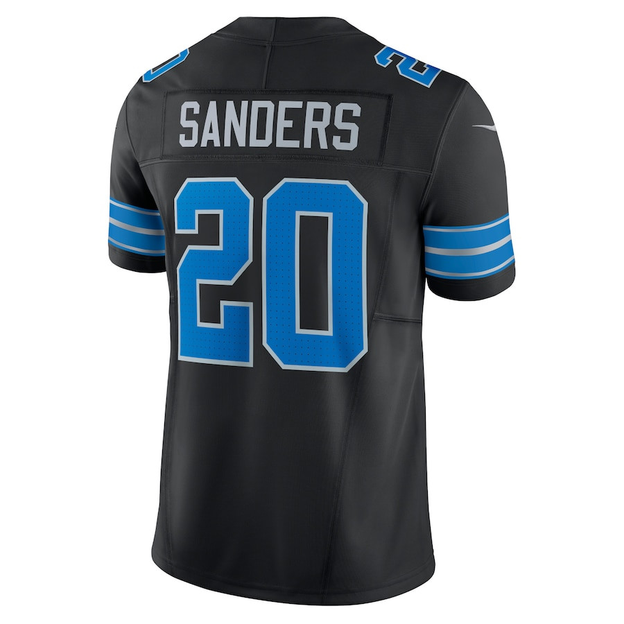 Barry Sanders 20 Detroit Lions 2nd Alternate Vapor F.U.S.E. Limited Jersey - Black JS6400 Saliibo - Image 3