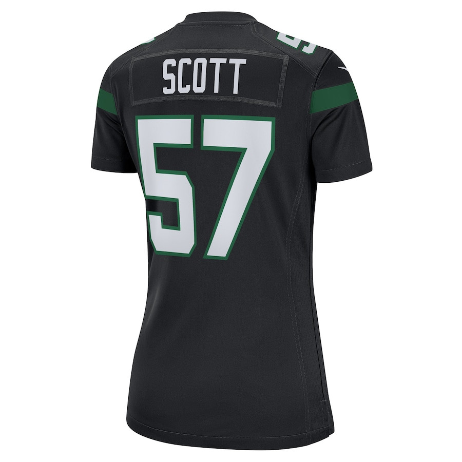 Bart Scott 57 New York Jets Women Retired Jersey - Black JS2311 Saliibo - Image 3