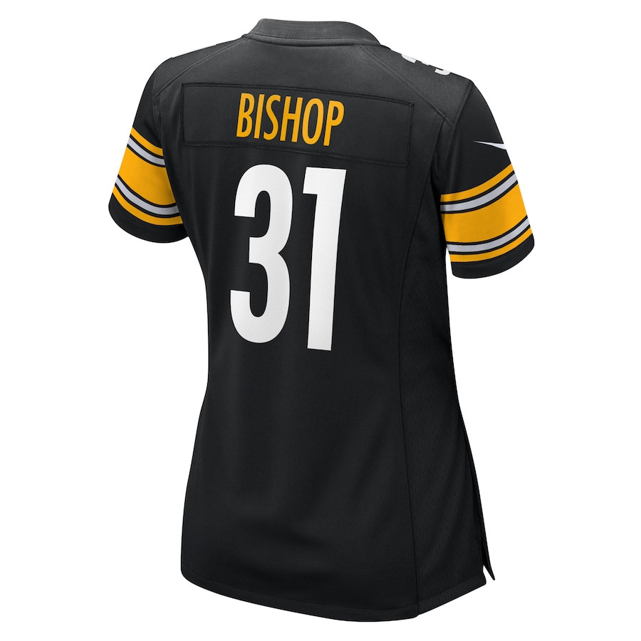 Beanie Bishop 31 Pittsburgh Steelers Women's Game Jersey - Black JS5491 Saliibo - Image 3
