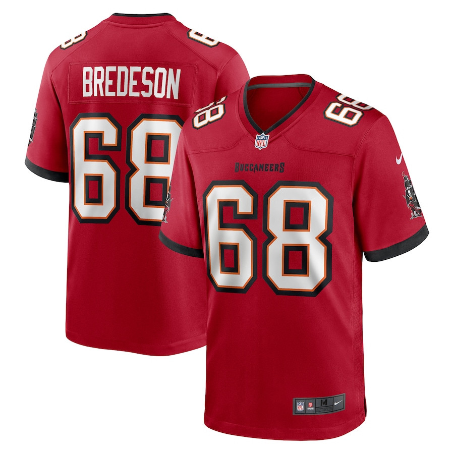 Ben Bredeson 68 Tampa Bay Buccaneers Game Men Jersey - Red JS2183 Saliibo