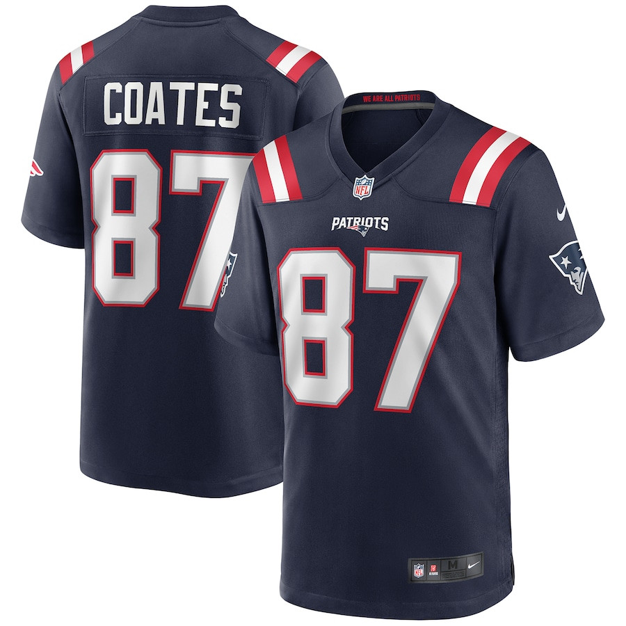 Ben Coates 87 New England Patriots Men Game Retired Jersey - Navy JS4120 Saliibo